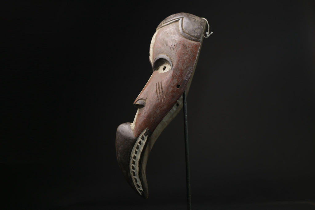 African Lega Mask wall mask Traditional masque vintage art tribal Home Déco-8341