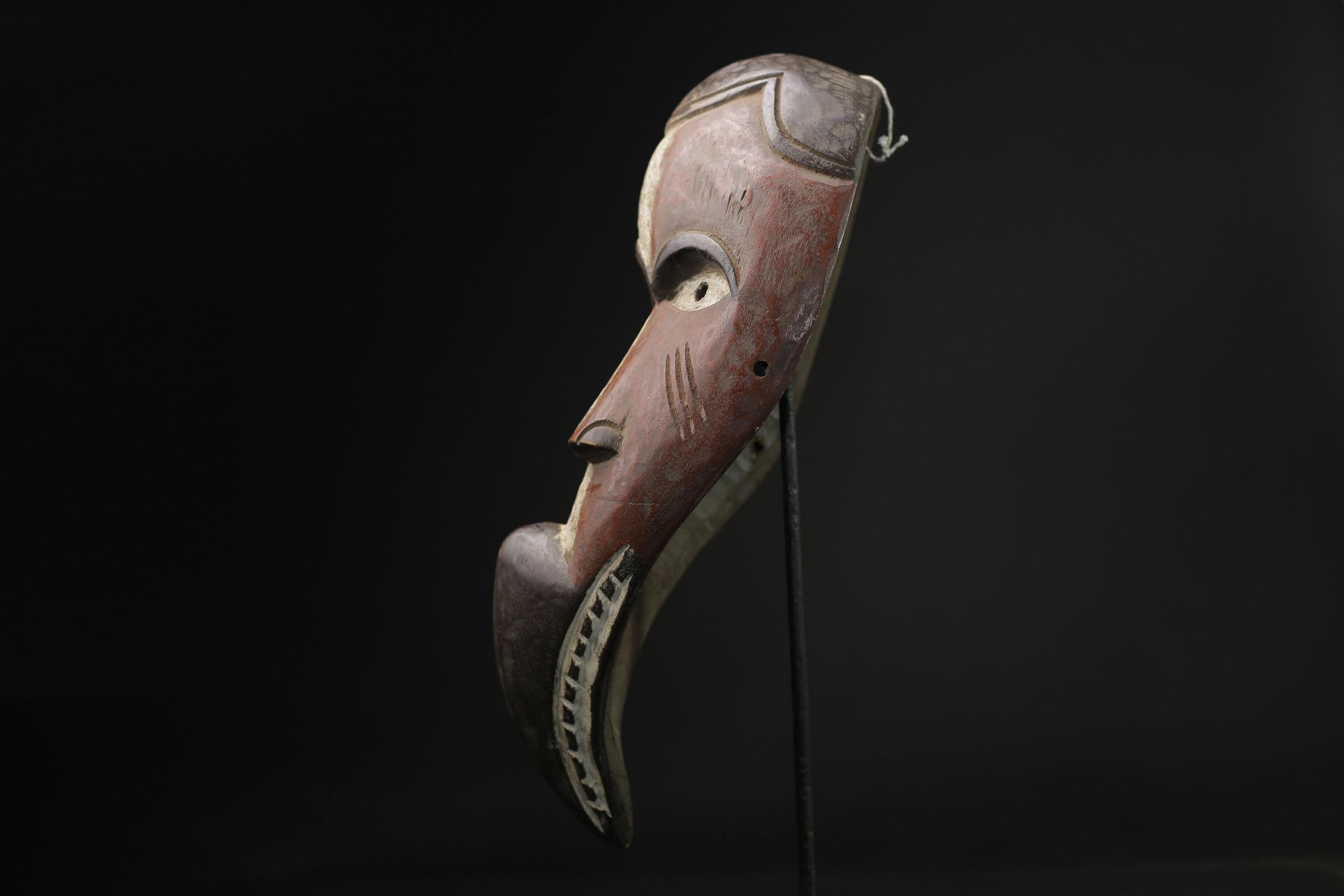 African Lega Mask wall mask Traditional masque vintage art tribal Home Déco-8341