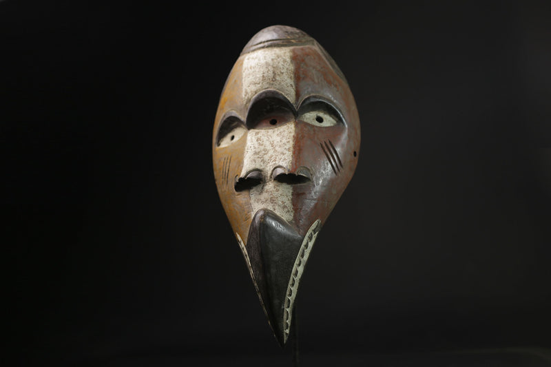 African Lega Mask wall mask Traditional masque vintage art tribal Home Déco-8341