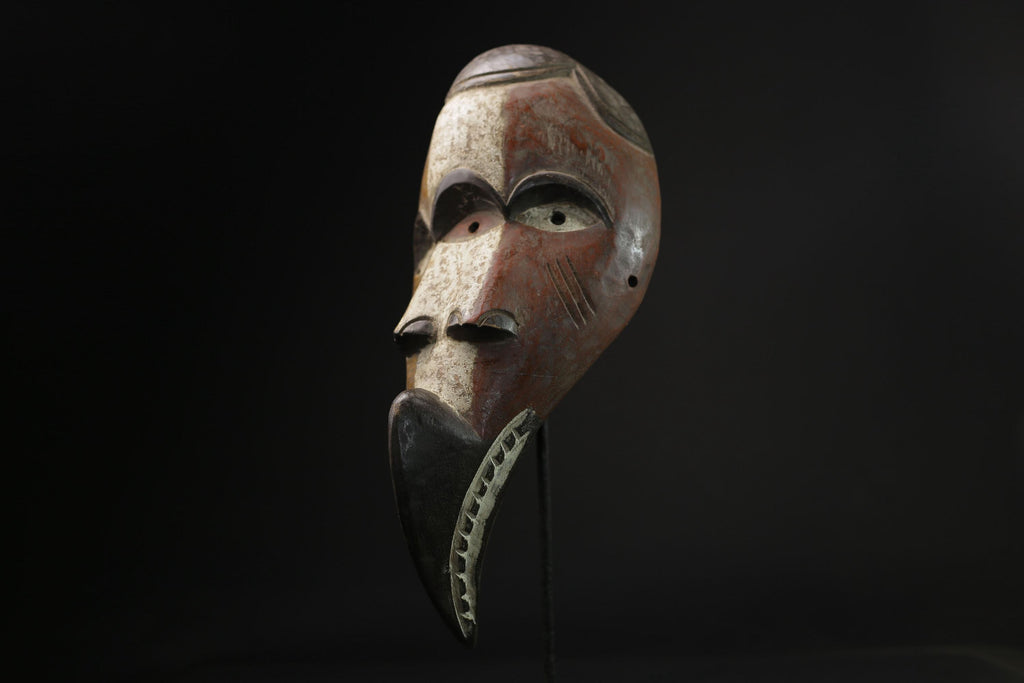 African Lega Mask wall mask Traditional masque vintage art tribal Home Déco-8341