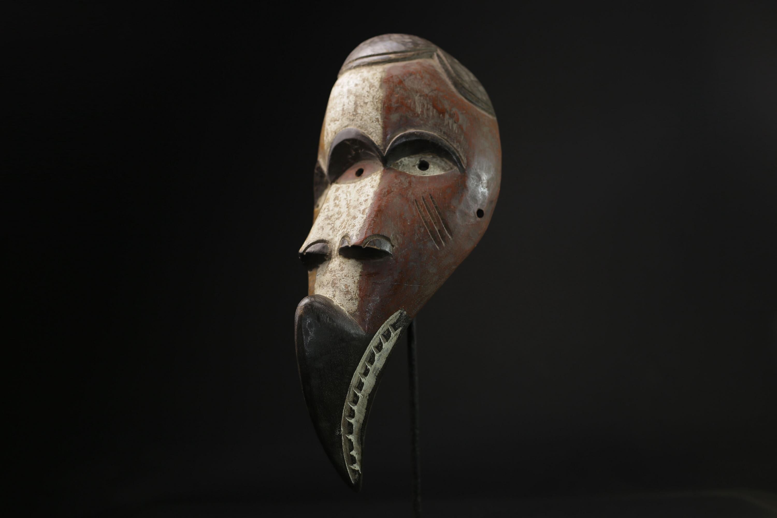 African Lega Mask wall mask Traditional masque vintage art tribal Home Déco-8341