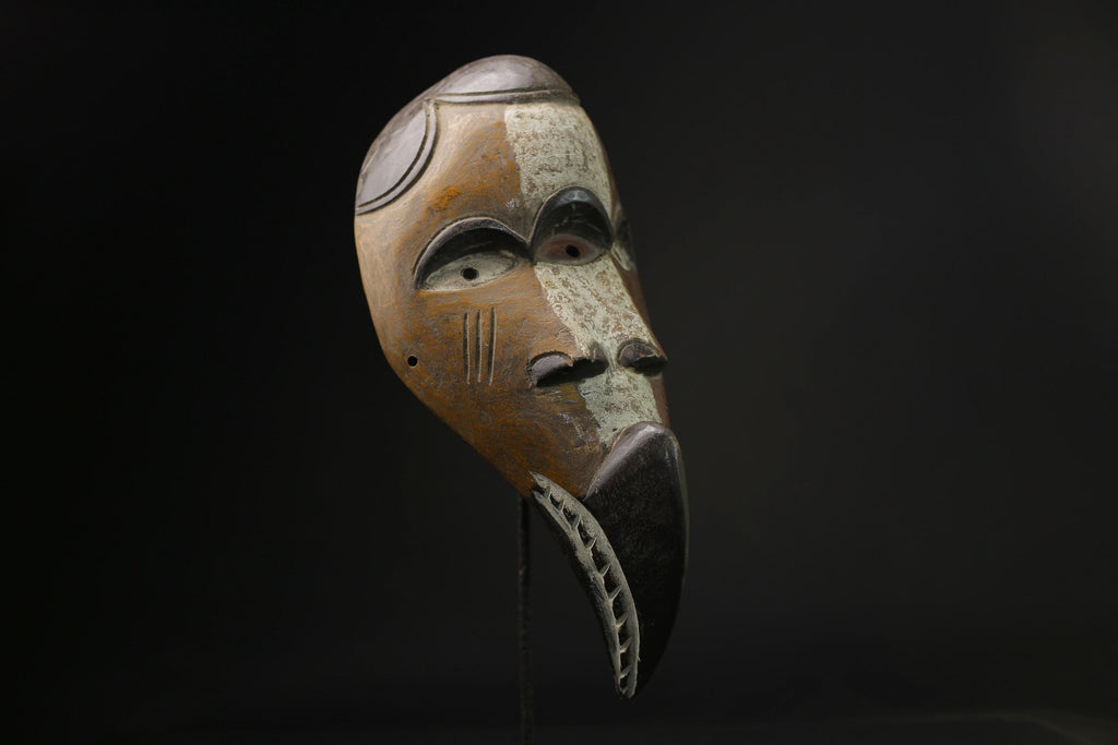 African Lega Mask wall mask Traditional masque vintage art tribal Home Déco-8341