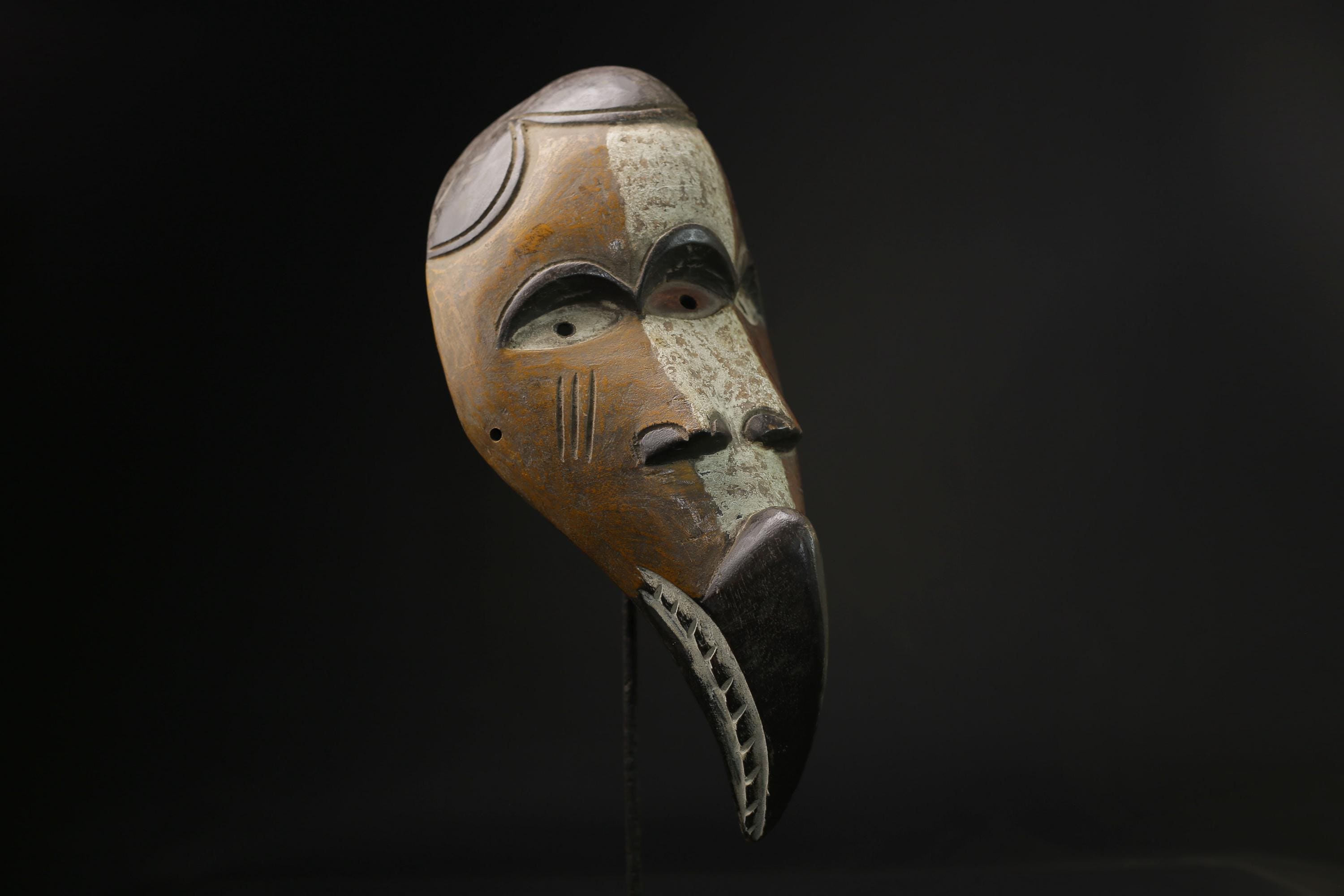 African Lega Mask wall mask Traditional masque vintage art tribal Home Déco-8341