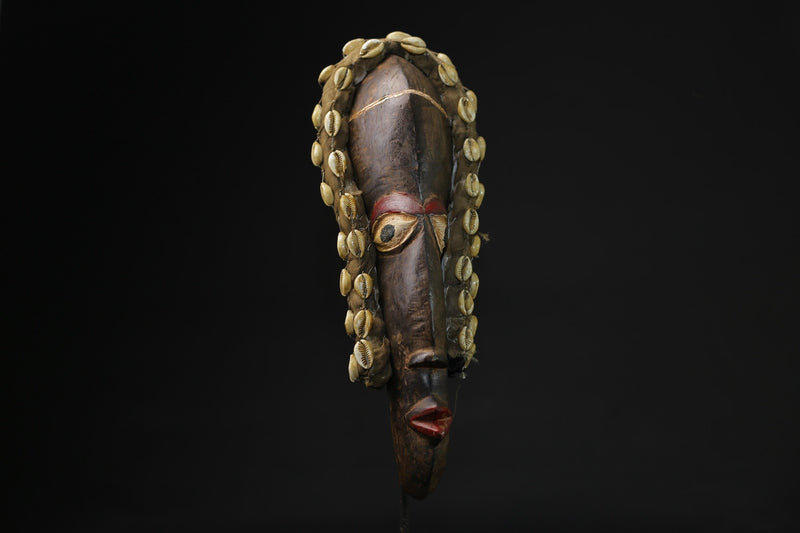 African Mask Carved Wood Tribal Mask vintage Carved Mask Dan Liberia Mask masks for wall-G2201