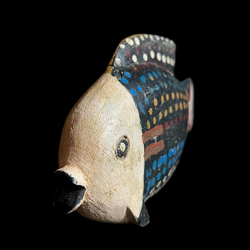african sculpture Tribal Art Wooden statue wood Ancient mask Bozo Fish-G1958