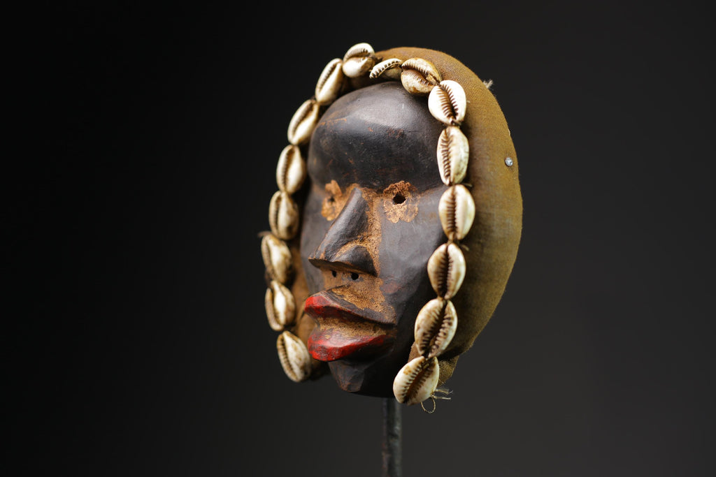 African masks antiques tribal wood mask Face Mask Tribal Dan masks for wall-9696