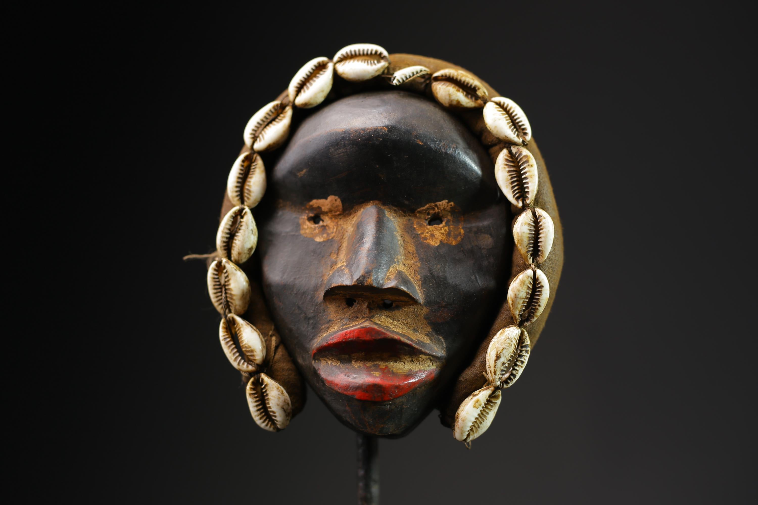 African masks antiques tribal wood mask Face Mask Tribal Dan masks for wall-9696