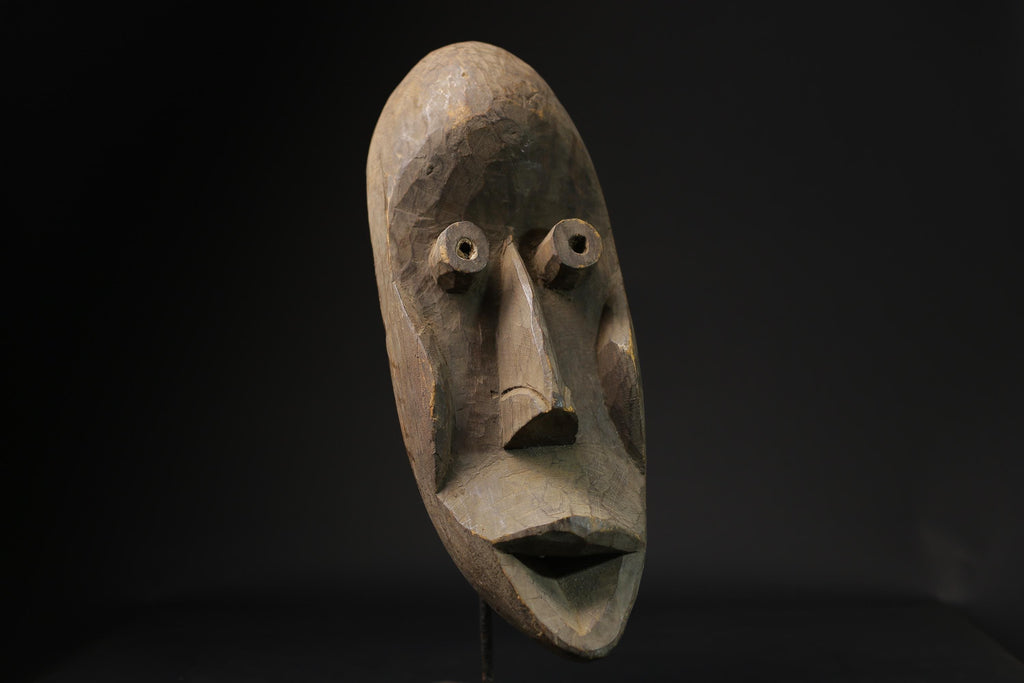 African mask antiques tribal art Face mask Wood Carved Vintage Dan masks for wall-2608
