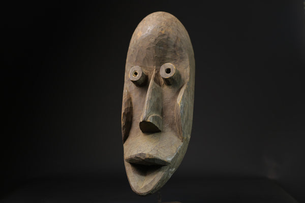 African mask antiques tribal art Face mask Wood Carved Vintage Dan masks for wall-2608