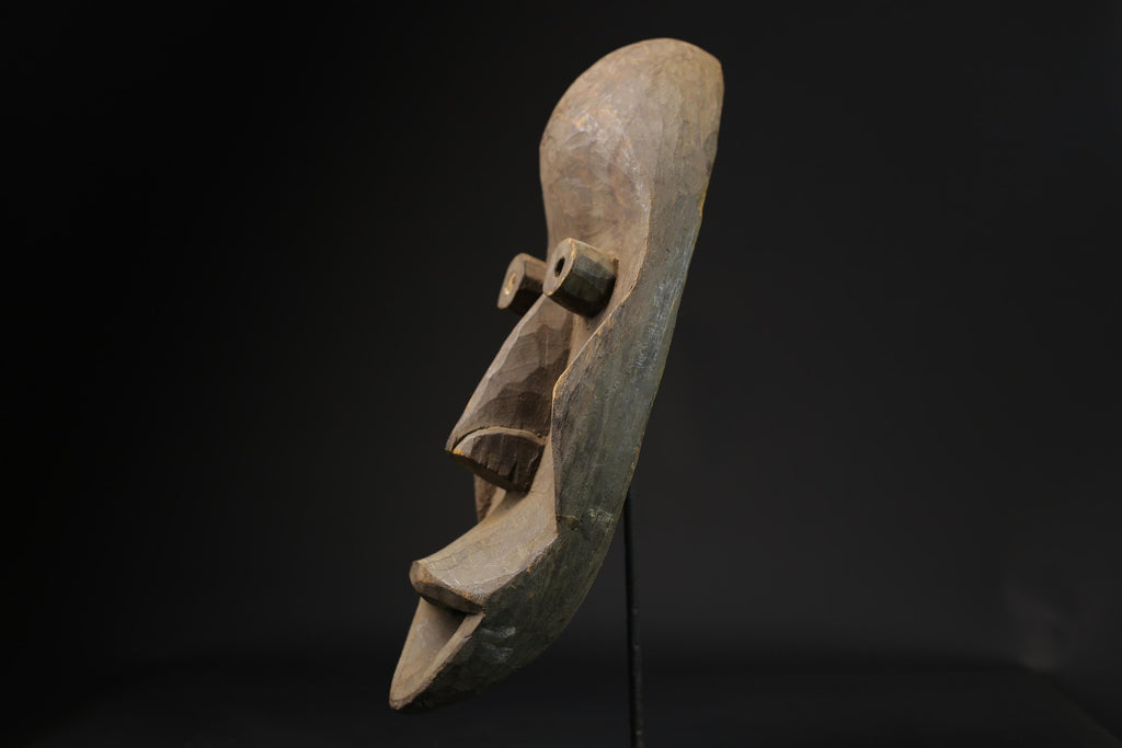 African mask antiques tribal art Face mask Wood Carved Vintage Dan masks for wall-2608