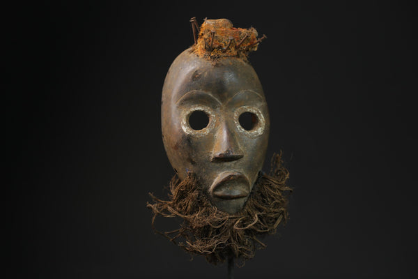 African Tribal Wood masks Dan Liberia Mask Primitive Art Handmade Collectibles masks for wall-8348