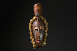 African Wooden Mask Dan Liberia Mask Art Handmade Collectibles masks for wall-G2218