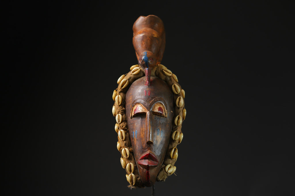 African Wooden Mask Dan Liberia Mask Art Handmade Collectibles masks for wall-G2218