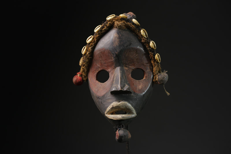 African wooden Dan Déanglé Mask African Mask Tribal Face Hand Carved masks for wall-G2220