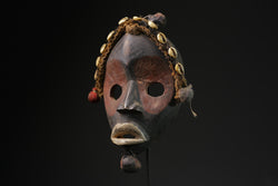 African wooden Dan Déanglé Mask African Mask Tribal Face Hand Carved masks for wall-G2220