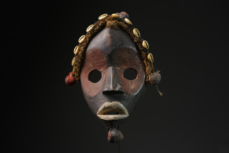 African wooden Dan Déanglé Mask African Mask Tribal Face Hand Carved masks for wall-G2220