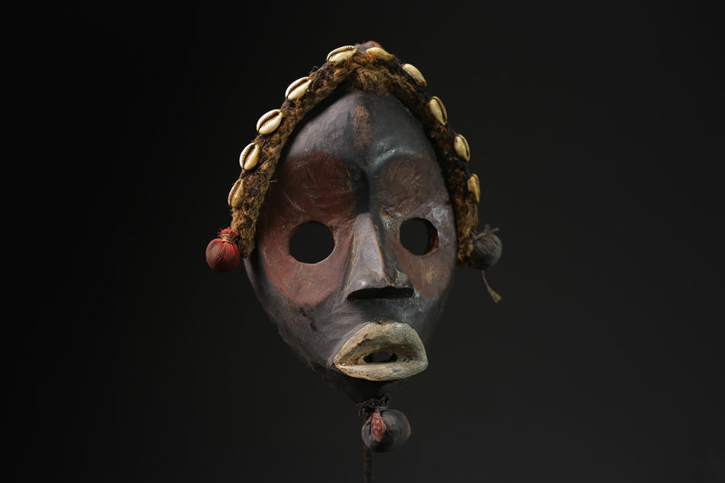 African wooden Dan Déanglé Mask African Mask Tribal Face Hand Carved masks for wall-G2220