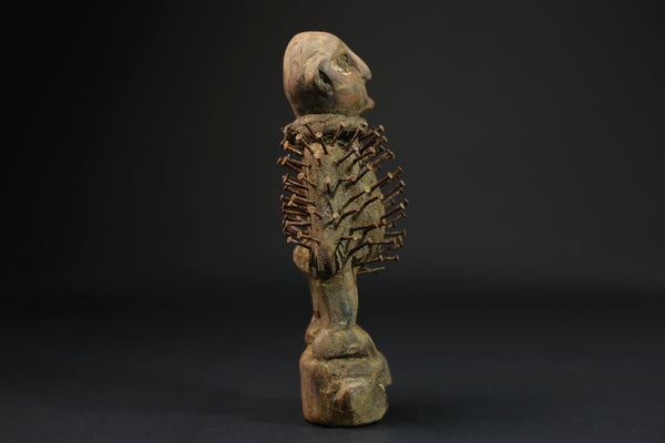 African Wood Figures African Figures Carved Power Figure Nkisi N'kondi-G2226