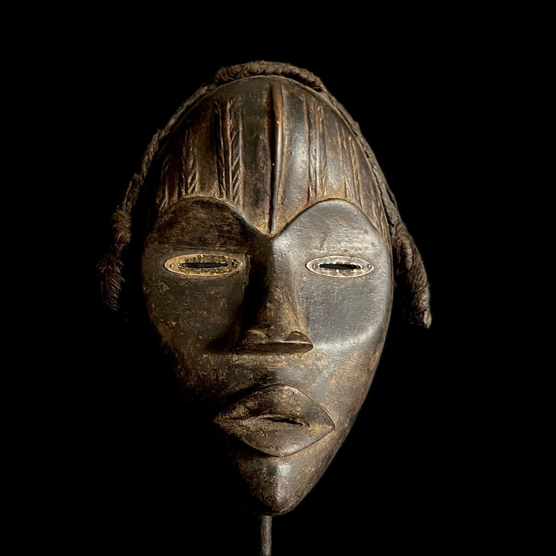 African masks antiques tribal Face vintage Wood Carved Dan Gunyéya masks-G1971