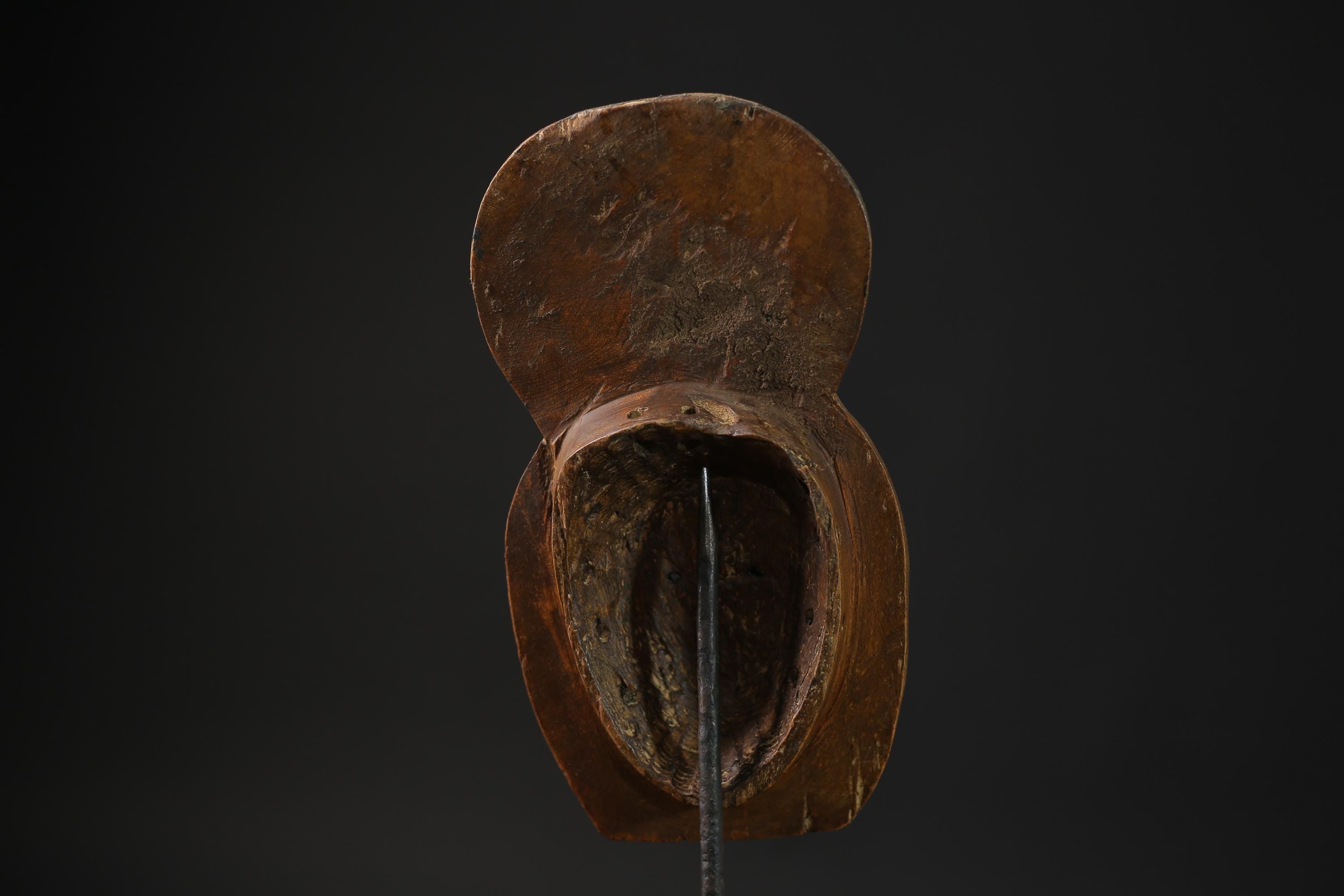 African Masks Antiques Tribal Face Vintage Wood Carved Hanging Guro Mask-9720