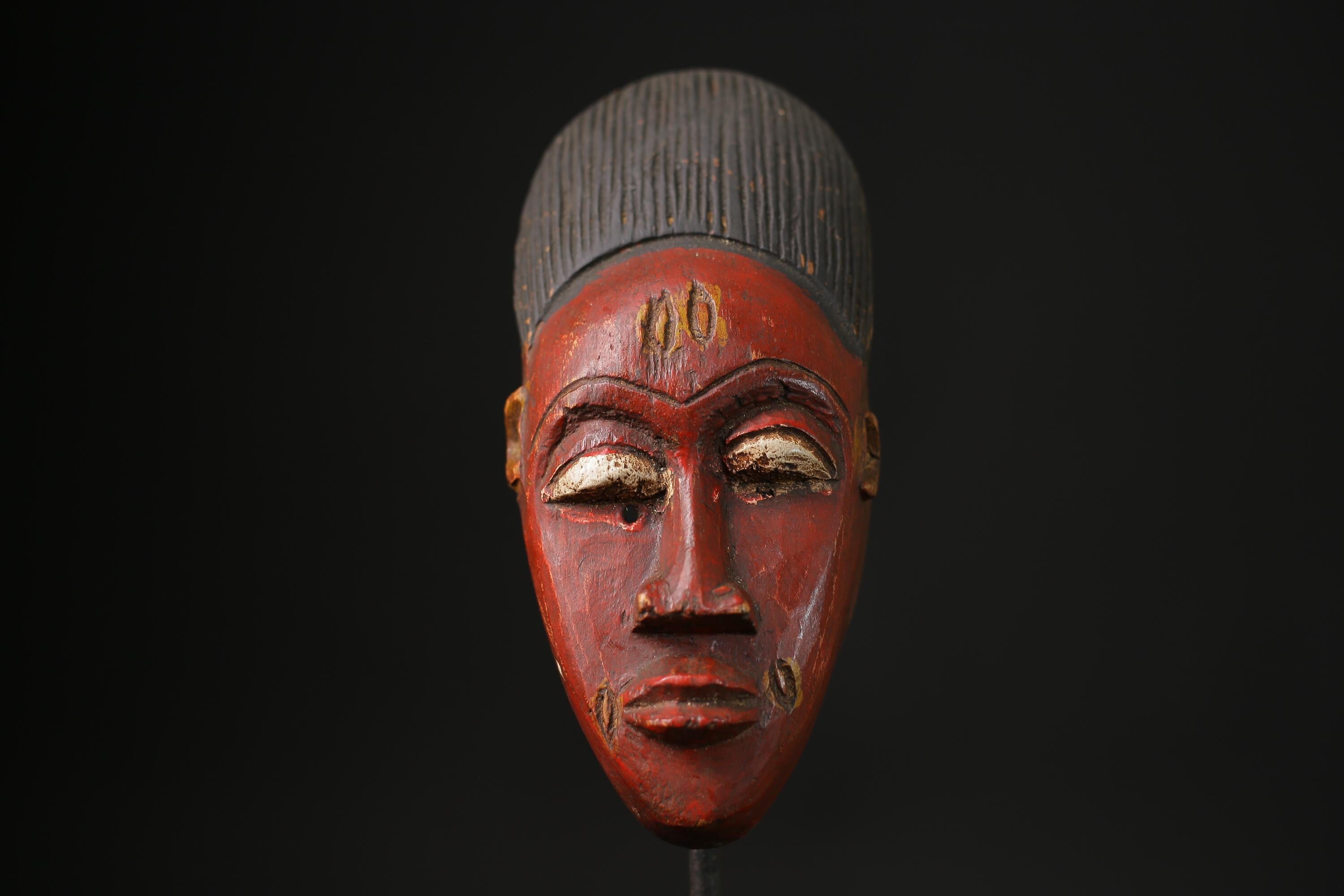 African mask Wall Hanging vintage art tribal piece Home Décor Guro Masks-9725