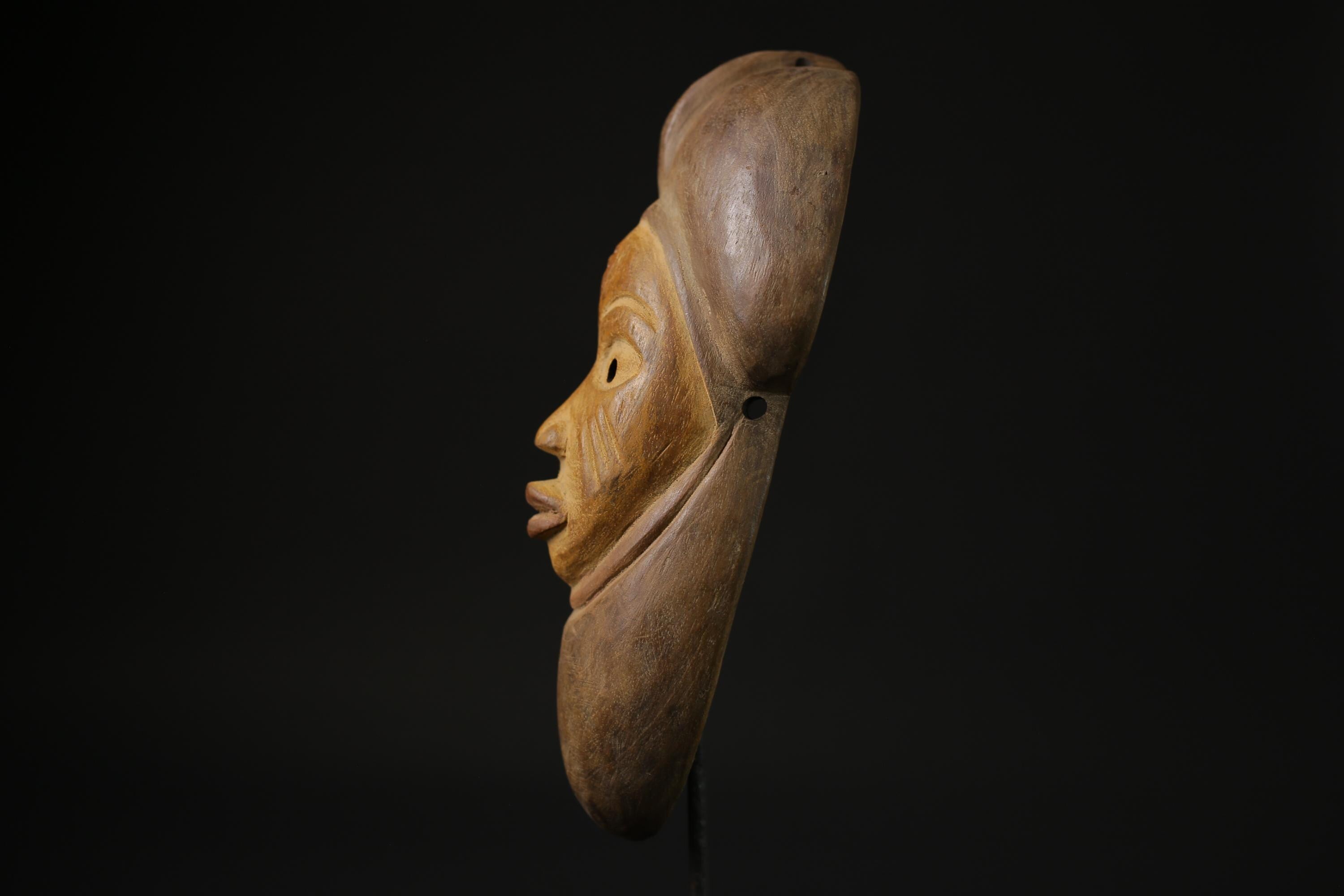 African Mask Home Décor-African Mask Spirit Gabonese  African Puno masks for wall - 6874