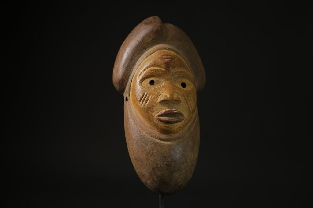 African Mask Home Décor-African Mask Spirit Gabonese  African Puno masks for wall - 6874