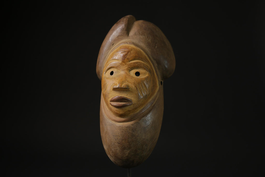 African Mask Home Décor-African Mask Spirit Gabonese  African Puno masks for wall - 6874