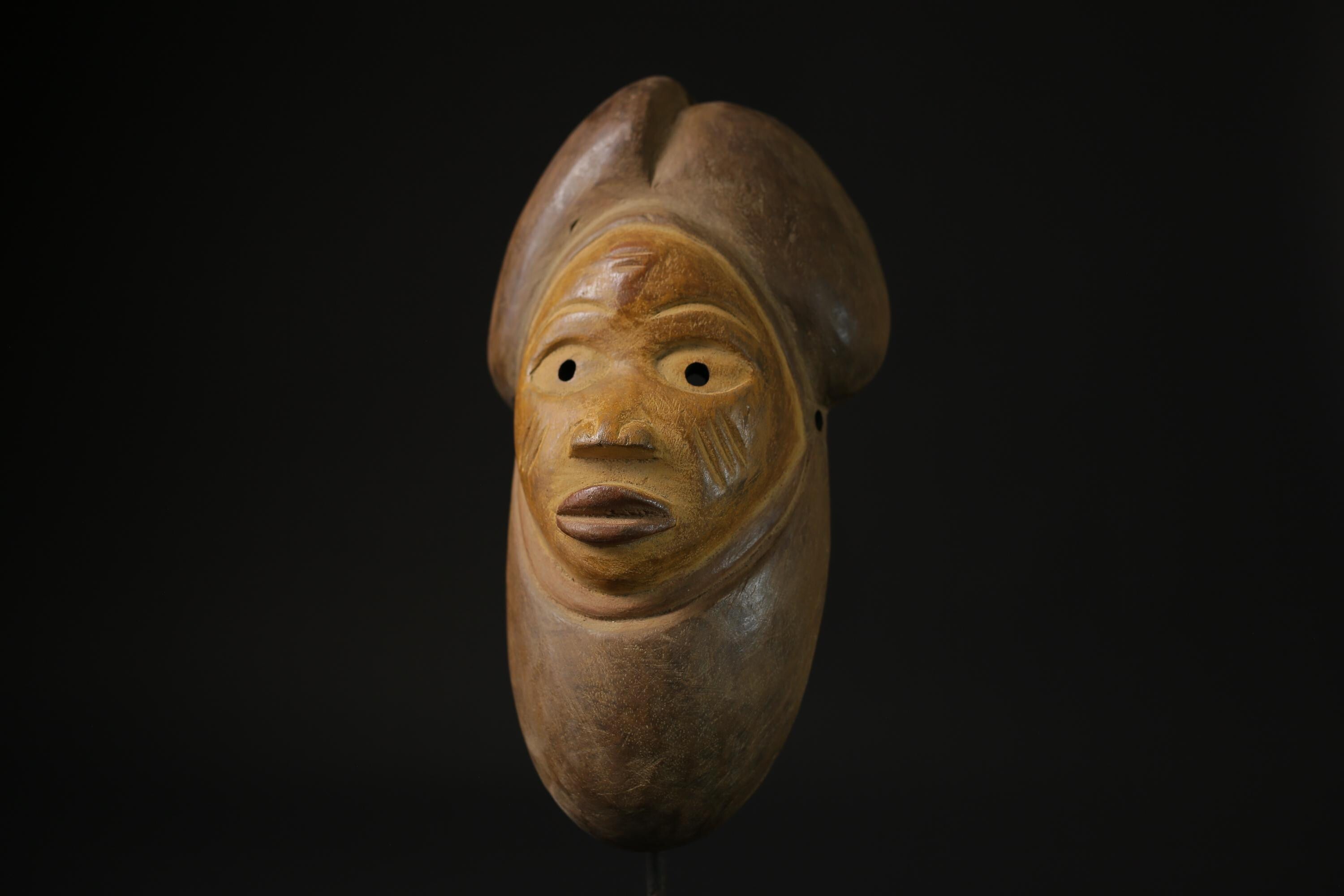 African Mask Home Décor-African Mask Spirit Gabonese  African Puno masks for wall - 6874
