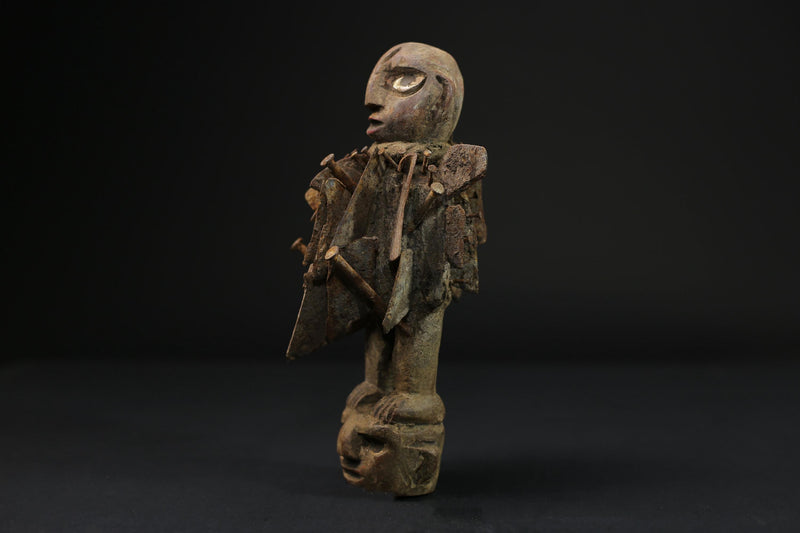 African Wood Figures African Figures Carved Power Figure Nkisi N'kondi-G2237