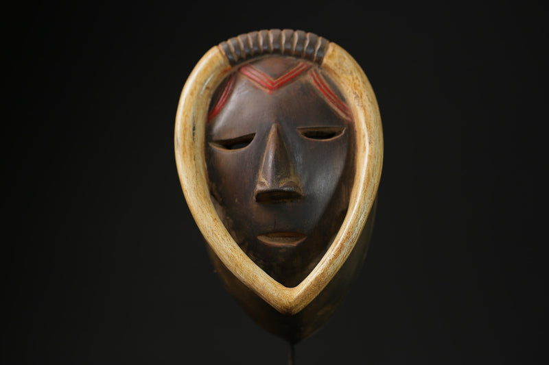 African mask antiques tribal Face vintage Baule Antique antique wall Mask-G2240