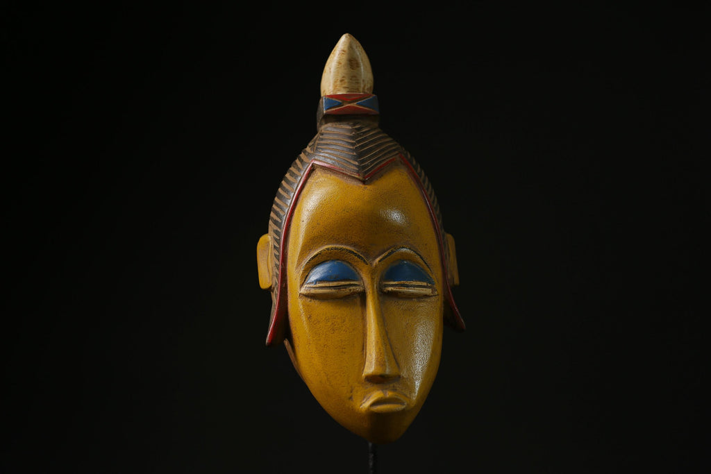 African Mask From The Guru Tribe Art Vintage Baule Mask Wall Tribal masks-G2243