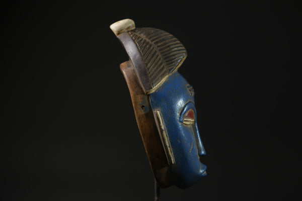 african mask Vintage Hand Carved Wooden Tribal Face Mask Guro Baule-G2249