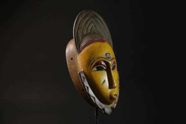 African Mask Face Mask Guro Baule antique wall mask Traditional masque masks for wall-G2252