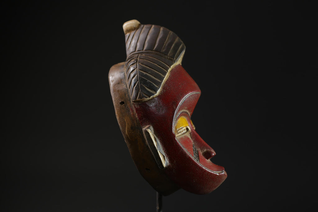 African Mask Face Mask Guro Baule antique wall mask Traditional masque masks for wall-G2254
