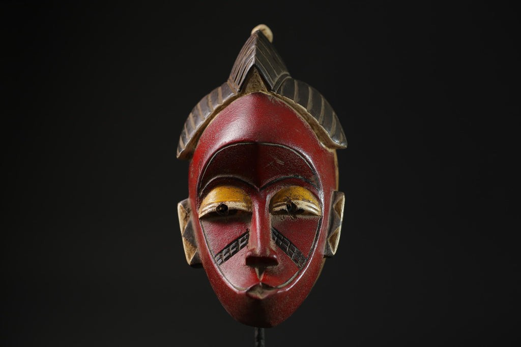 African Mask Face Mask Guro Baule antique wall mask Traditional masque masks for wall-G2254