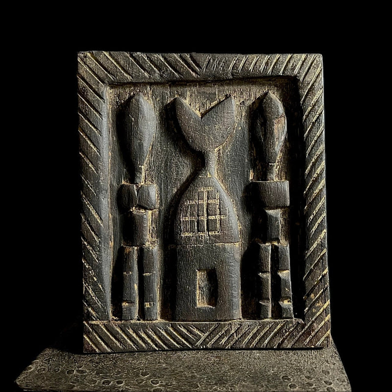 African Dogon Door Carved Wood Granary Door Tribe Mali Granary Door-G1988