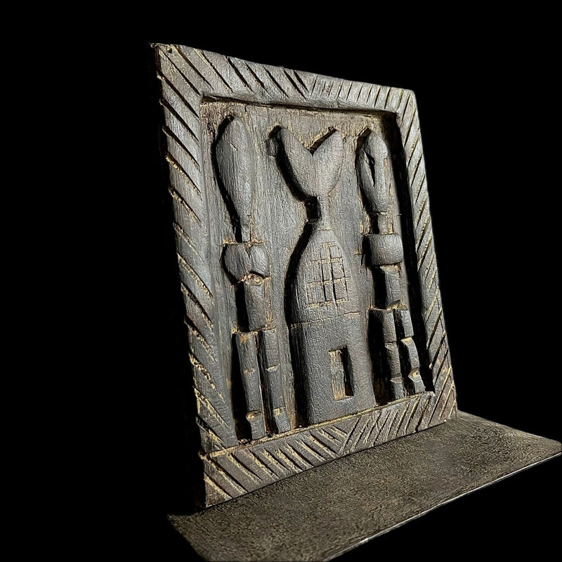 African Dogon Door Carved Wood Granary Door Tribe Mali Granary Door-G1988