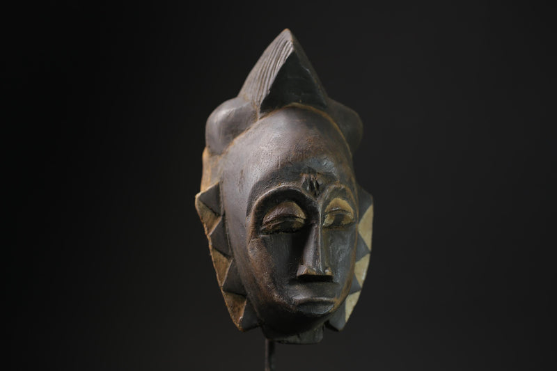 African Tribal Wood masks Wooden Mask Tribal Wood Carved Hanging Baule -5494