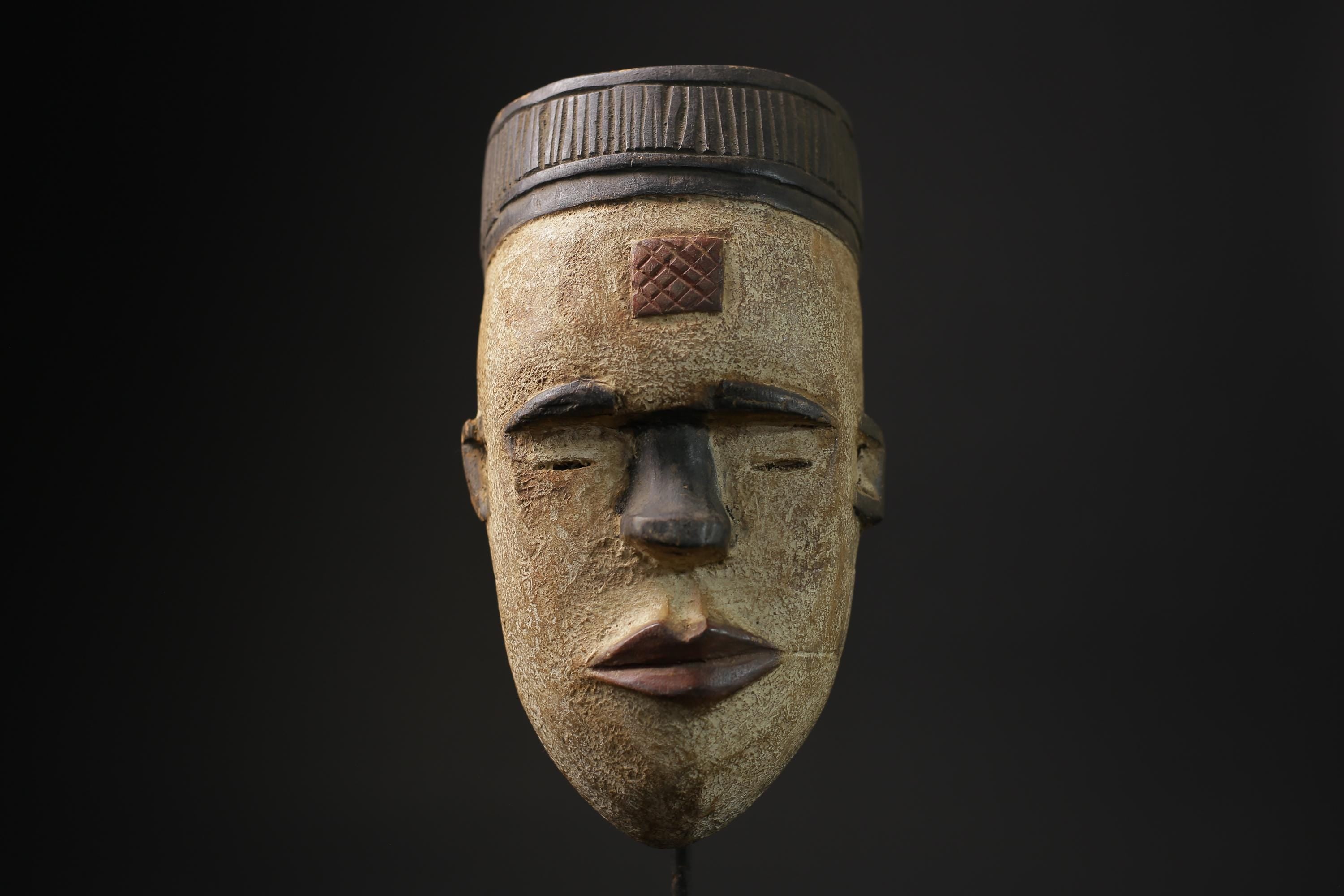 African Tribal Face Mask Wood Hand Carved Vintage Wall Hanging Igbo masks for wall-5513