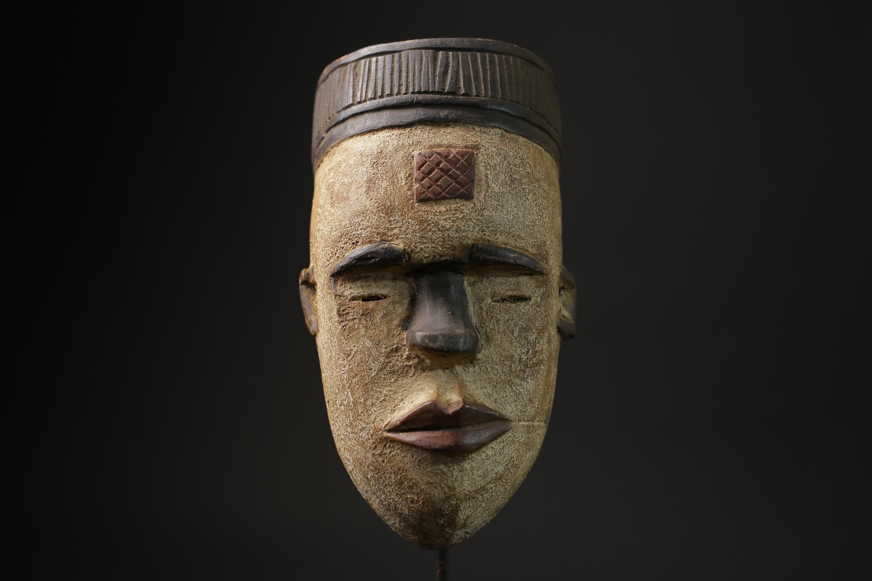 African Tribal Face Mask Wood Hand Carved Vintage Wall Hanging Igbo masks for wall-5513