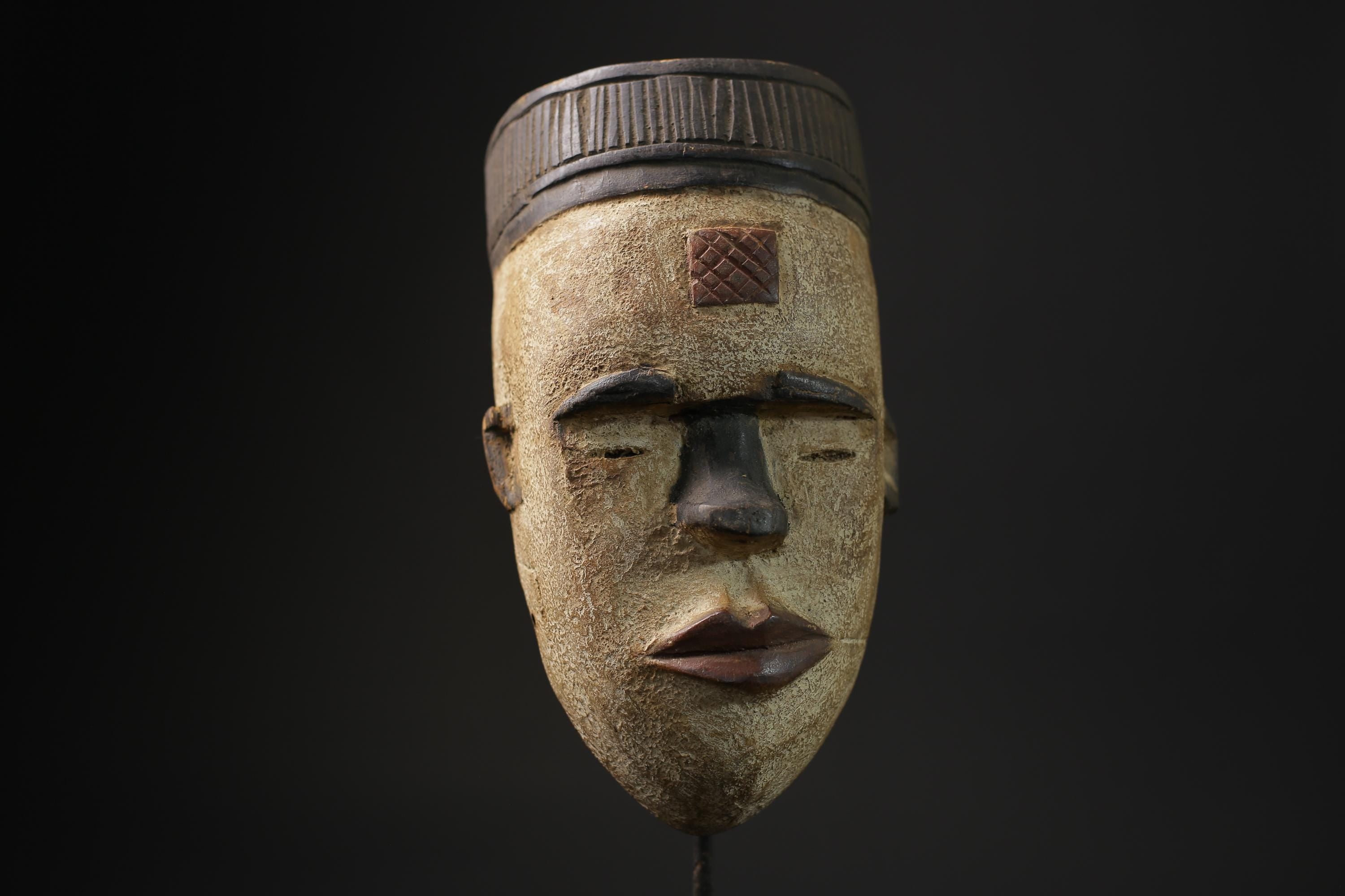 African Tribal Face Mask Wood Hand Carved Vintage Wall Hanging Igbo masks for wall-5513