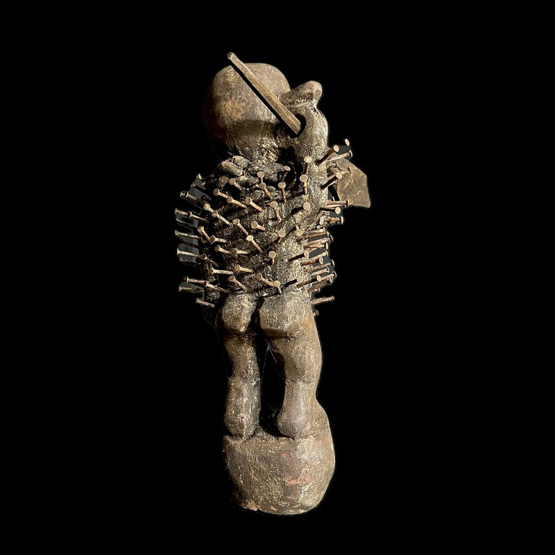African Wood Figures African Figures Carved Power Figure Nkisi N'kondi-G1997