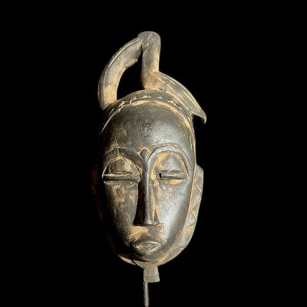African Mask From The Guru Tribe Tribe Art Vintage Baule Mask Wall masks-G1998