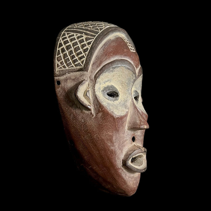 African Mask From The Guru Tribe Tribe Art Vintage Baule Mask Wall masks-G2001