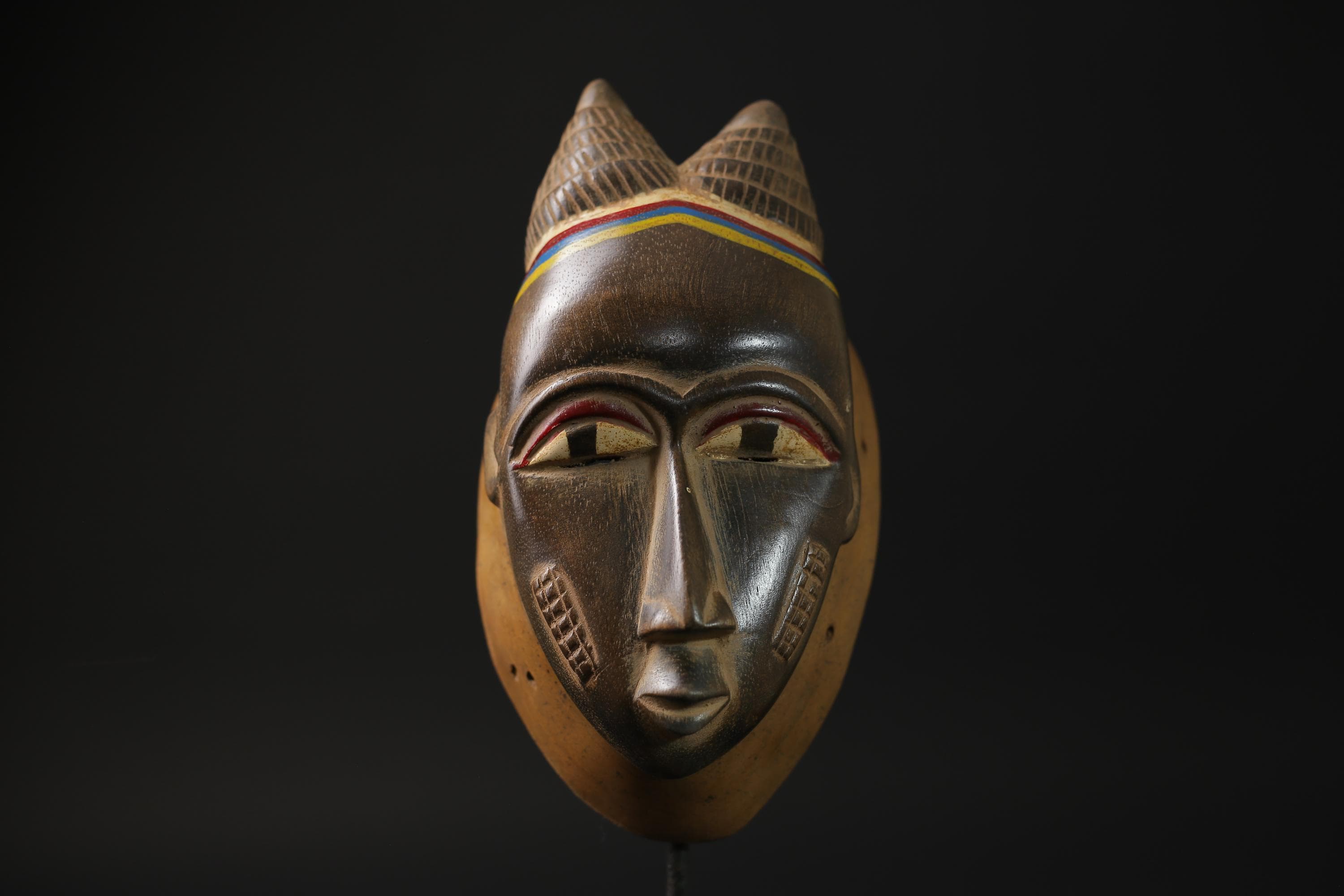 African Home Decor masks Wall Hanging Traditional Antique Folk Art Baule-G2263
