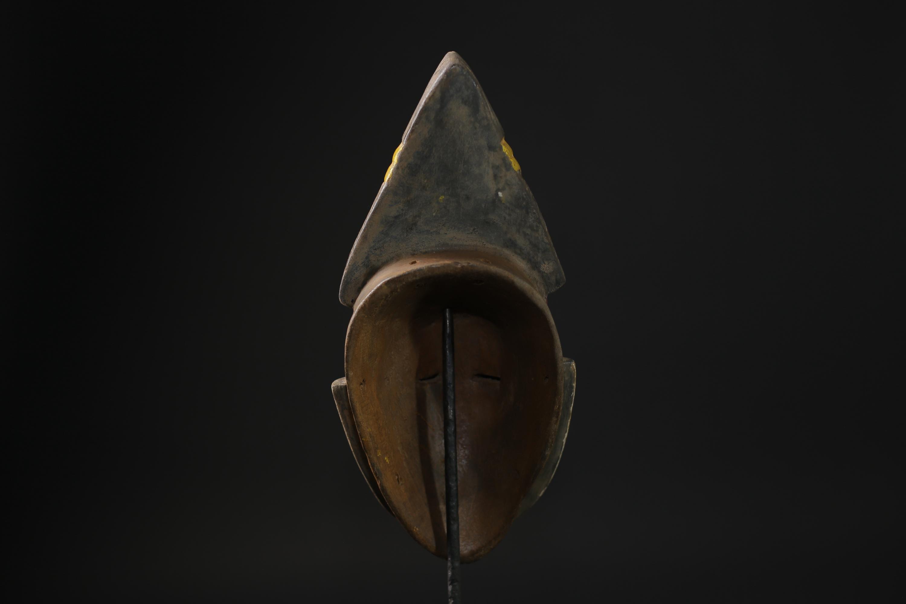 African mask West African Guro Mask with Two horn, Baule Tribe masks for wall-G2268