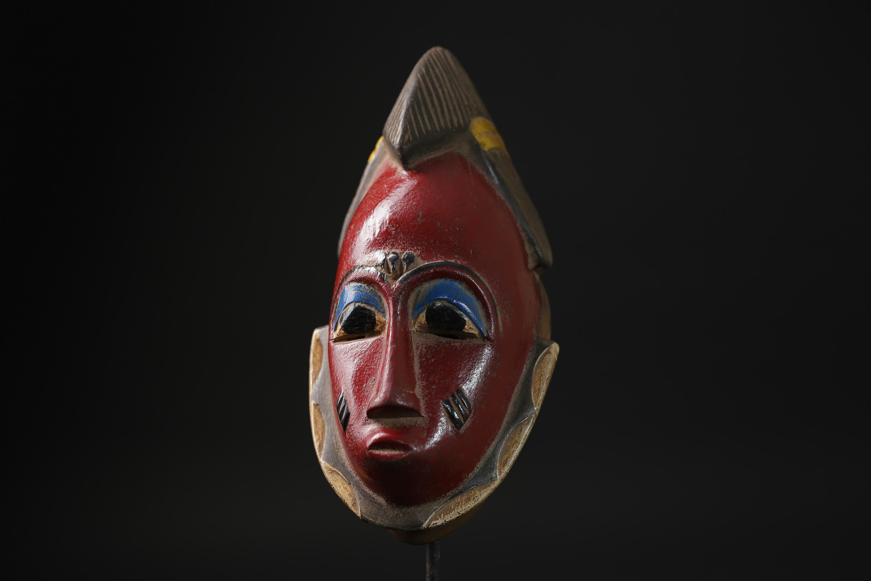 African mask West African Guro Mask with Two horn, Baule Tribe masks for wall-G2268
