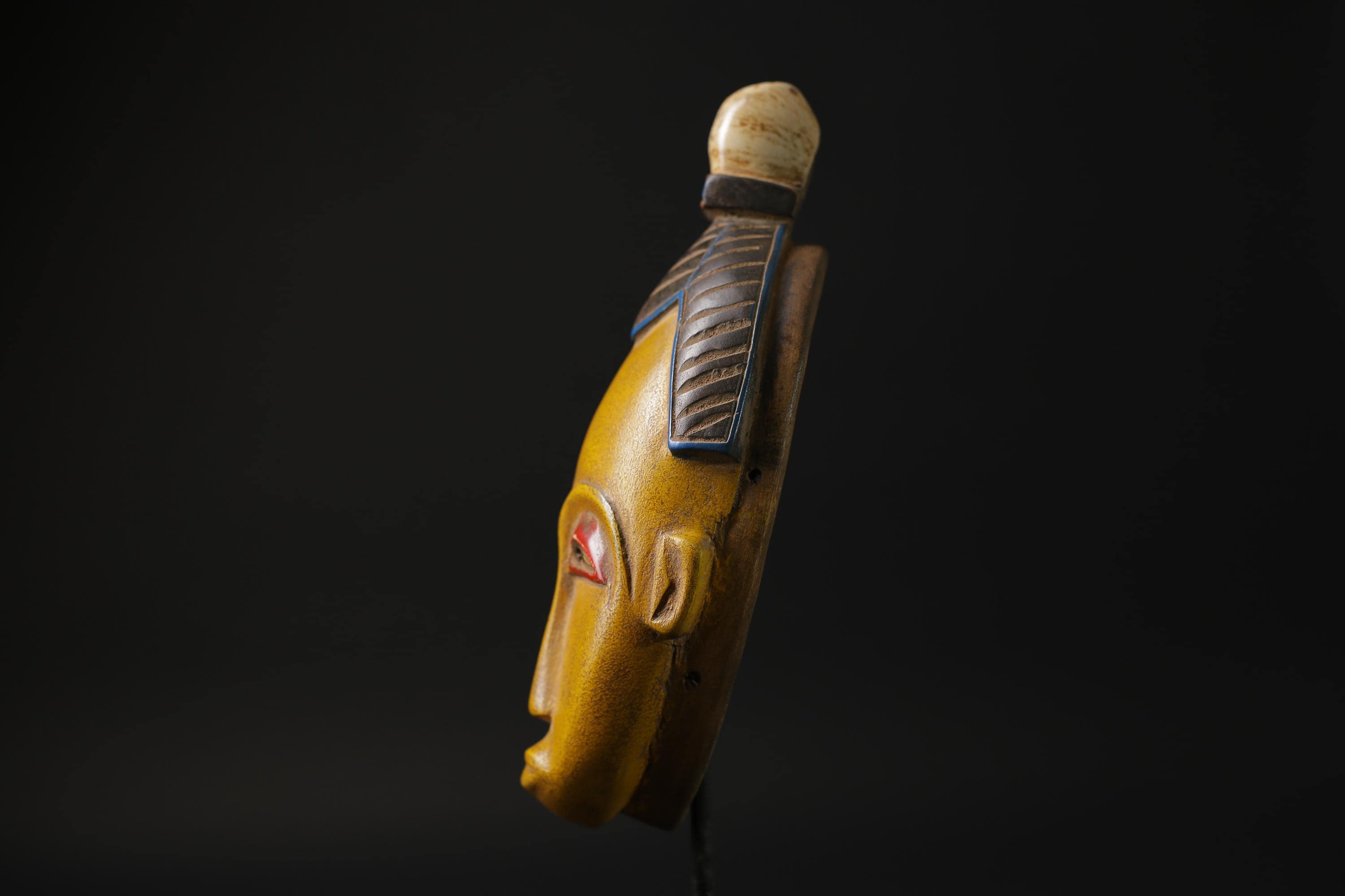African mask West African Guro Mask with Two horn, Baule Tribe masks for wall-G2277