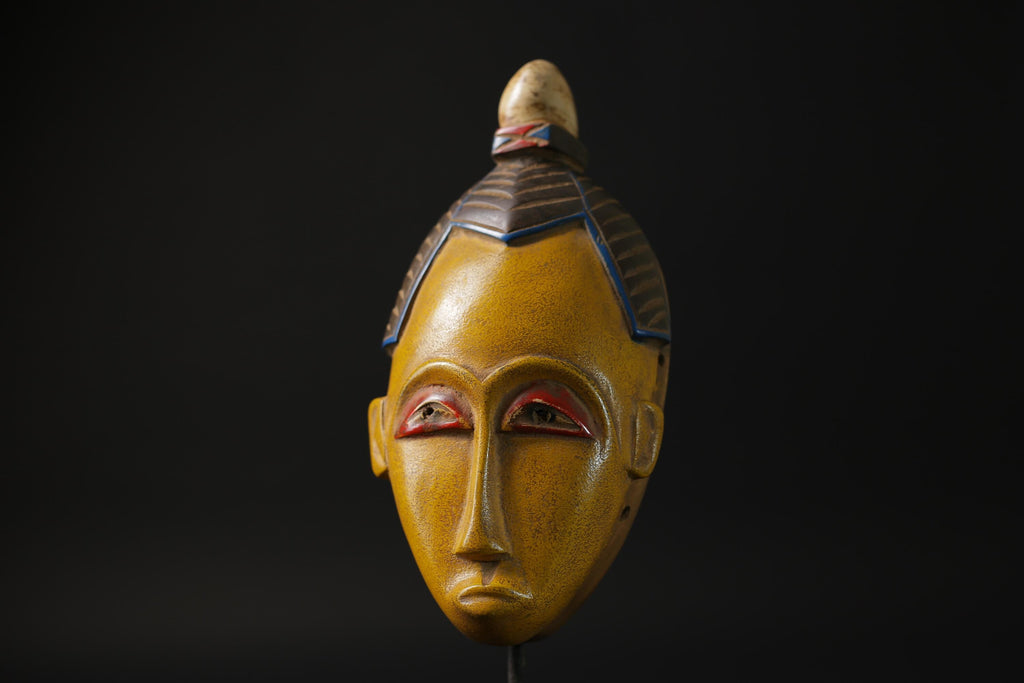 African mask West African Guro Mask with Two horn, Baule Tribe masks for wall-G2277